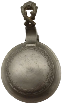 Bierkrug Steinzeug mit Geprägter Zinndeckel  1 L | Mit Charakterspur - Bild 12