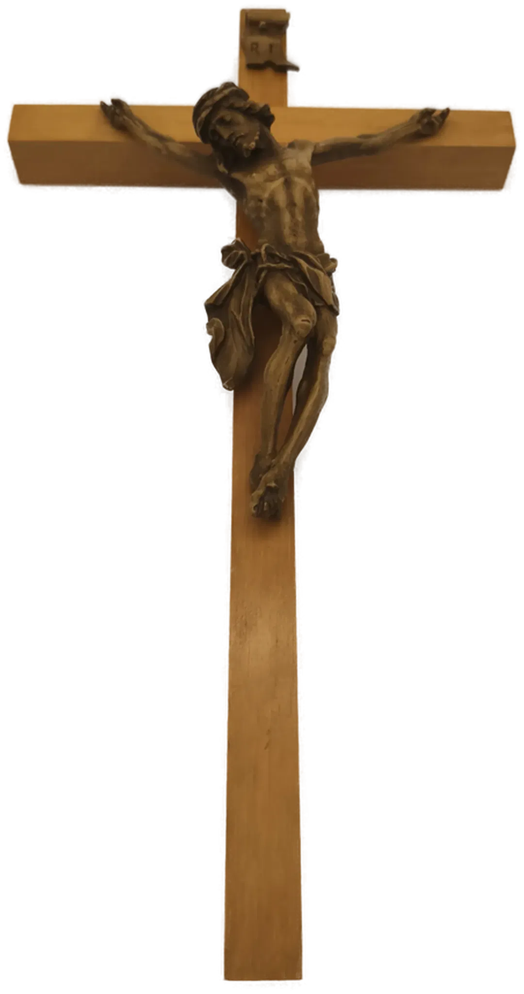 Holzkreuz mit Jesus 37 cm hoch - Bild 4