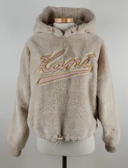 Karl Kani – Teddyfell-Kapuzenpullover Gr.S - Bild 1