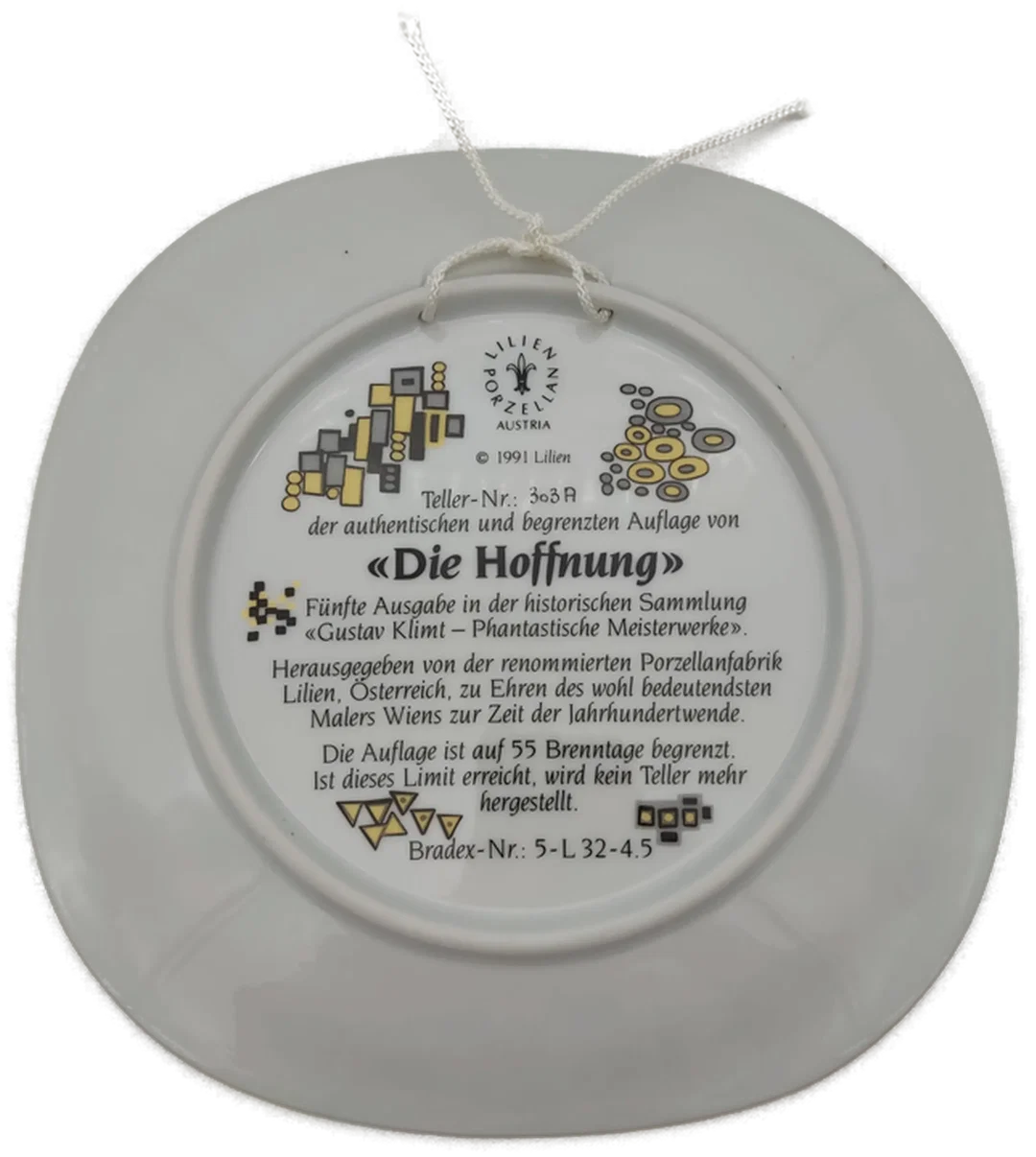 Lilien Porzellan Wandteller 5er-Set "Gustav Klimt" – Bild 8