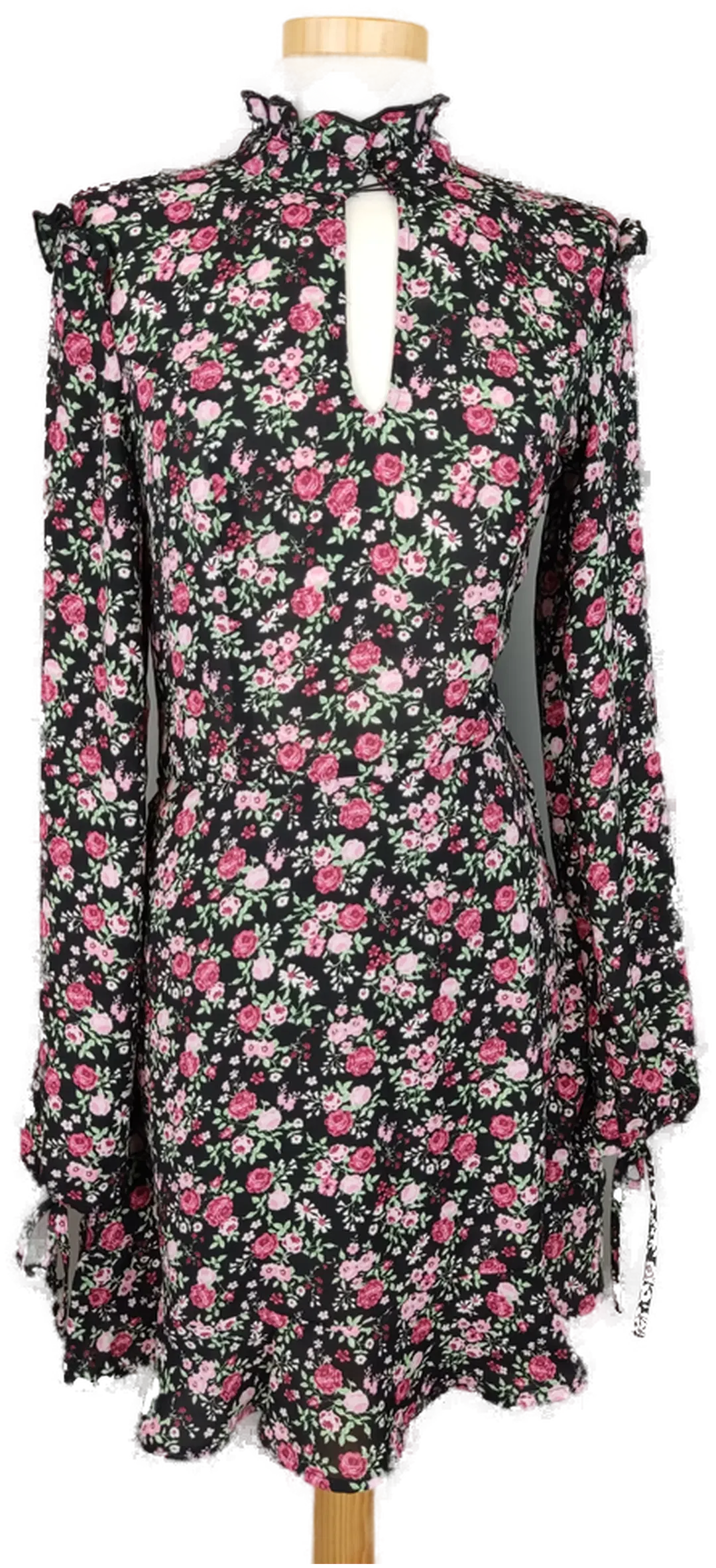 H&M Kleid mit Blumenmuster - XS/34 - Bild 4