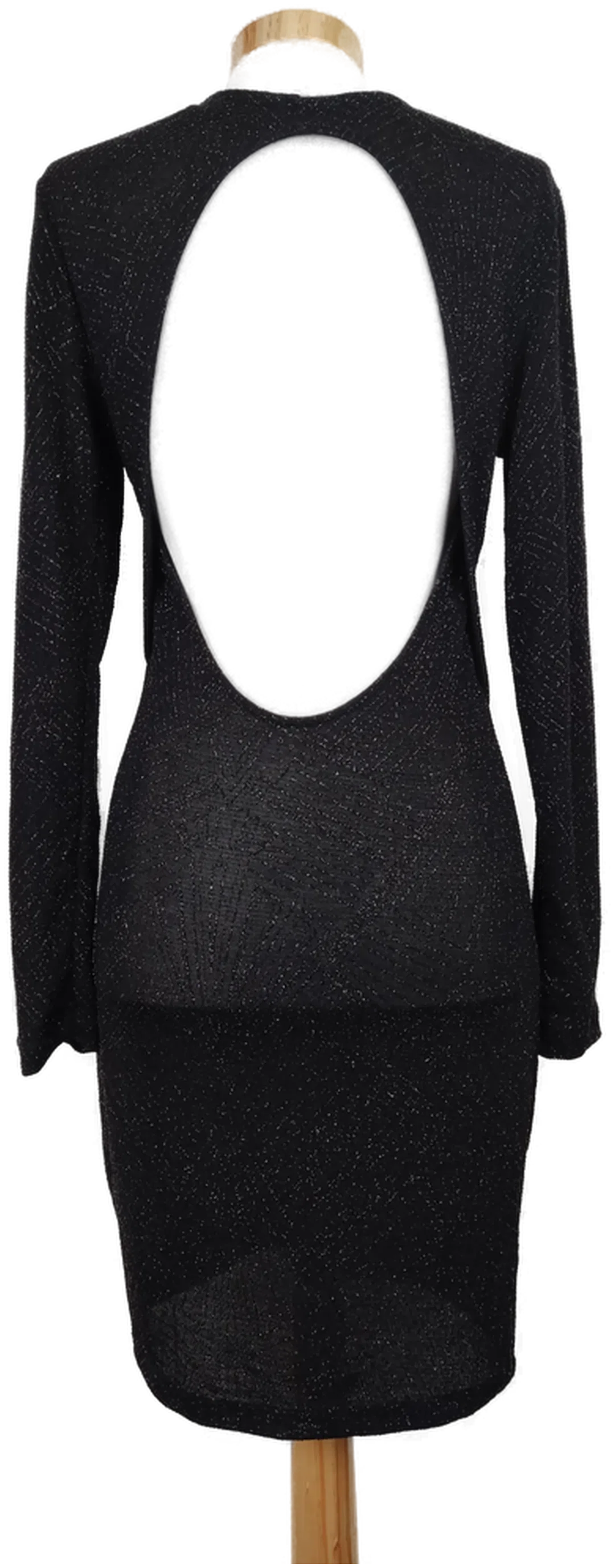 H&M Damen Kleid schwarz Gr. 38 – Bild 2