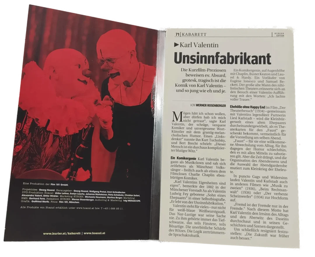 DVD Karl Valentin "Und jetzt des!" Kurzfilm Best of Kabarett 71  – Bild 4