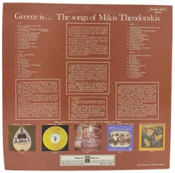 Vinyl LP - Mikis Theodorakis - Greece ist ... The Songs of Mikis Theodorakis  - Bild 2