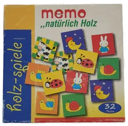 Memory Holz 32 Teile Vintage - Bild 1