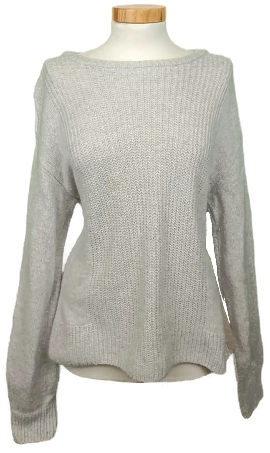 Marc Cain Damen Pullover grau/weiß Gr. M - Bild 1