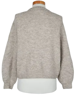 VILA Damen Wollpullover, beige - Gr. M  - Bild 3