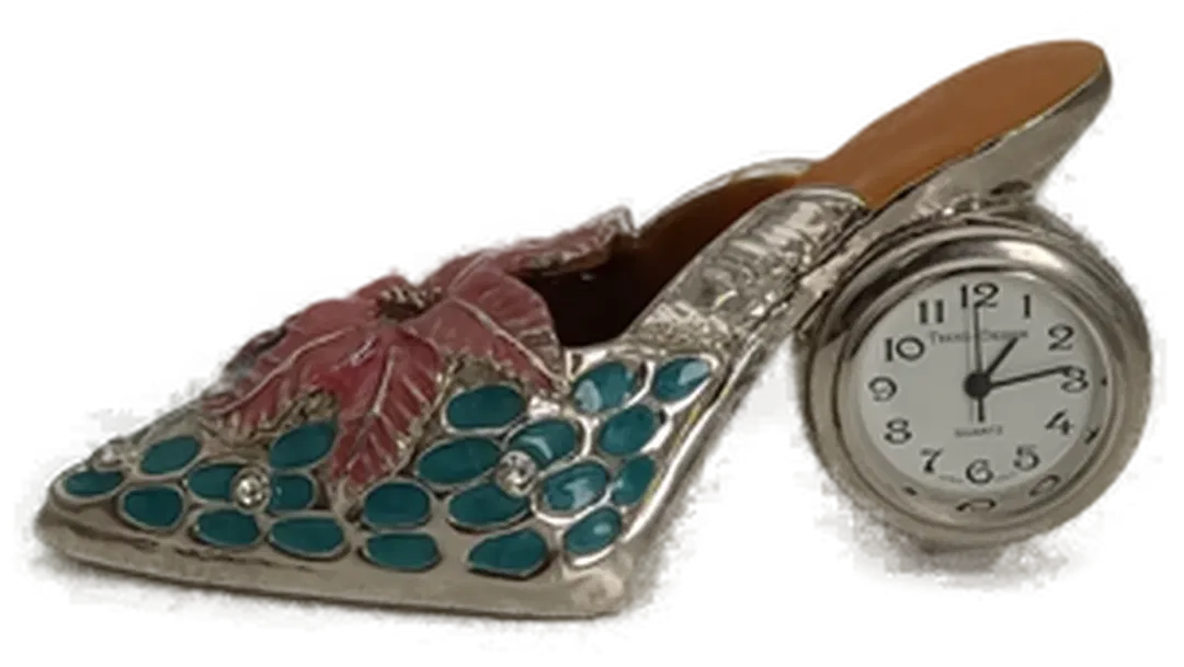 Miniatur Deko Schuh mit Uhr - Bild 2