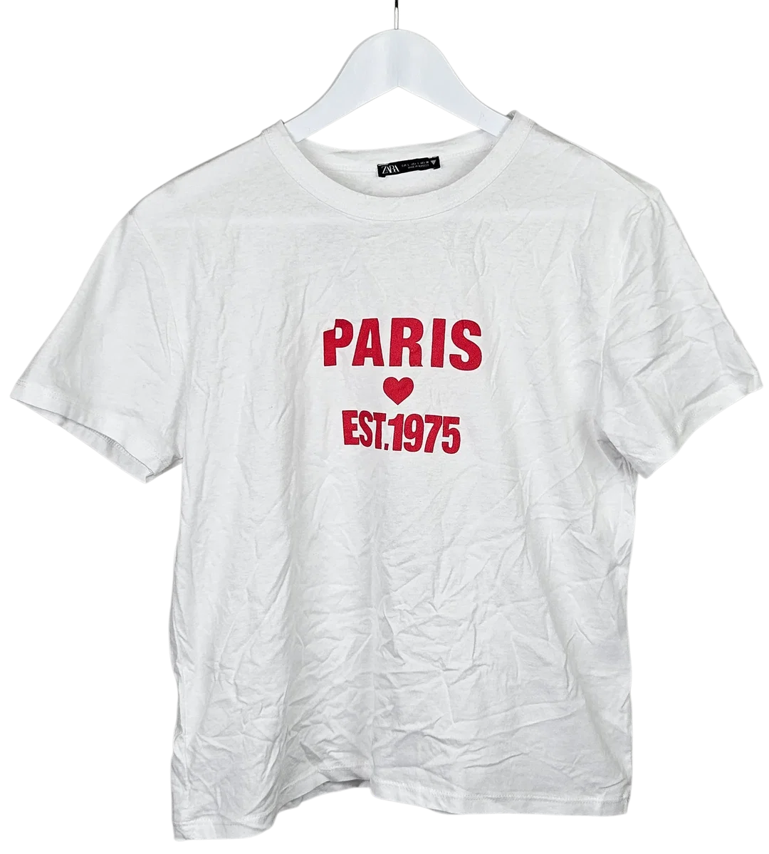 ZARA Damen T-Shirt, weiß - Größe S - Bild 1