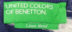 United Colors of Benetton Kindertop blau/weiß Gr. S/CH - Bild 3