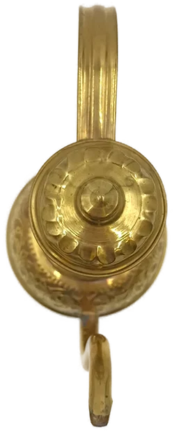Vintage Deko Kanne Messing graviert – Vorschau 6