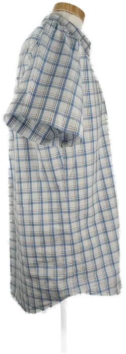 Tom Tailor Herrenhemd kurzarm kariert blau - L/50 - Bild 3