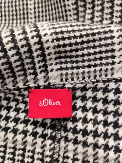 s.Oliver Damengilet Schwarz-Weiß Kariert | Retro-Charme – Vorschau 4