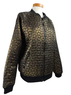 Denim Co Damen Jacke, gold/schwarz - Gr. L/40 - Bild 3