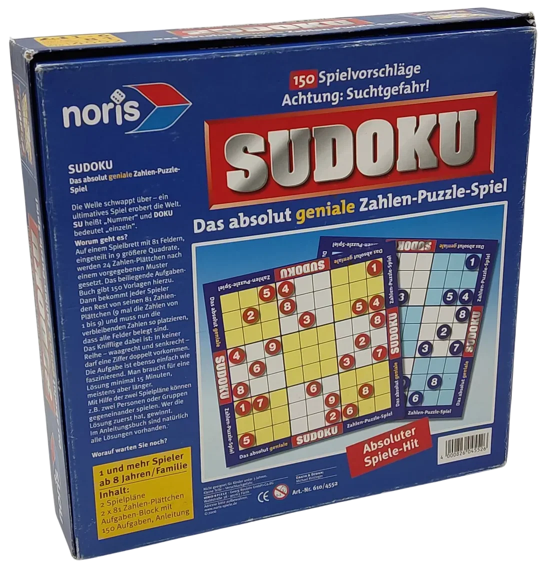 SUDOKU - Gesellschaftsspiel - noris  – Bild 2