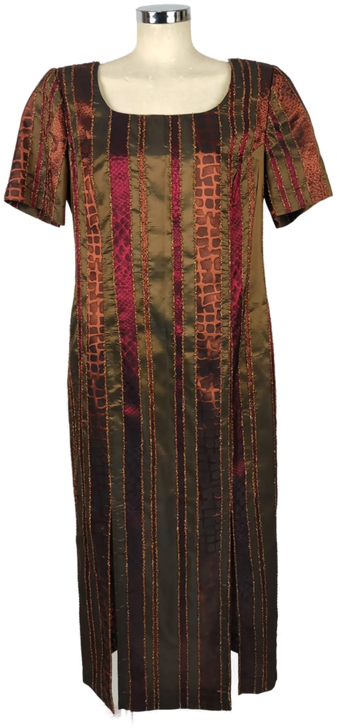 Maxi-Abendkleid Bronzestreifen | Petra  Wiechmann - Bild 1