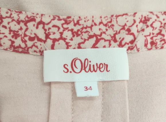 s.Oliver Damen T-Shirt Viskose Gr. 34 Bedruckt | Sommerleicht – Bild 3