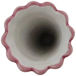 Gmundner Keramik Vase rosa Tupfen Höhe: 19.5 cm - Bild 3