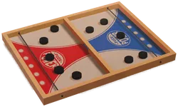 PUCK POWER Holz Puck Shooting Game – Scheibenschießen – 35 x 22 cm – Geschicklichkeitsspiel - Bild 3