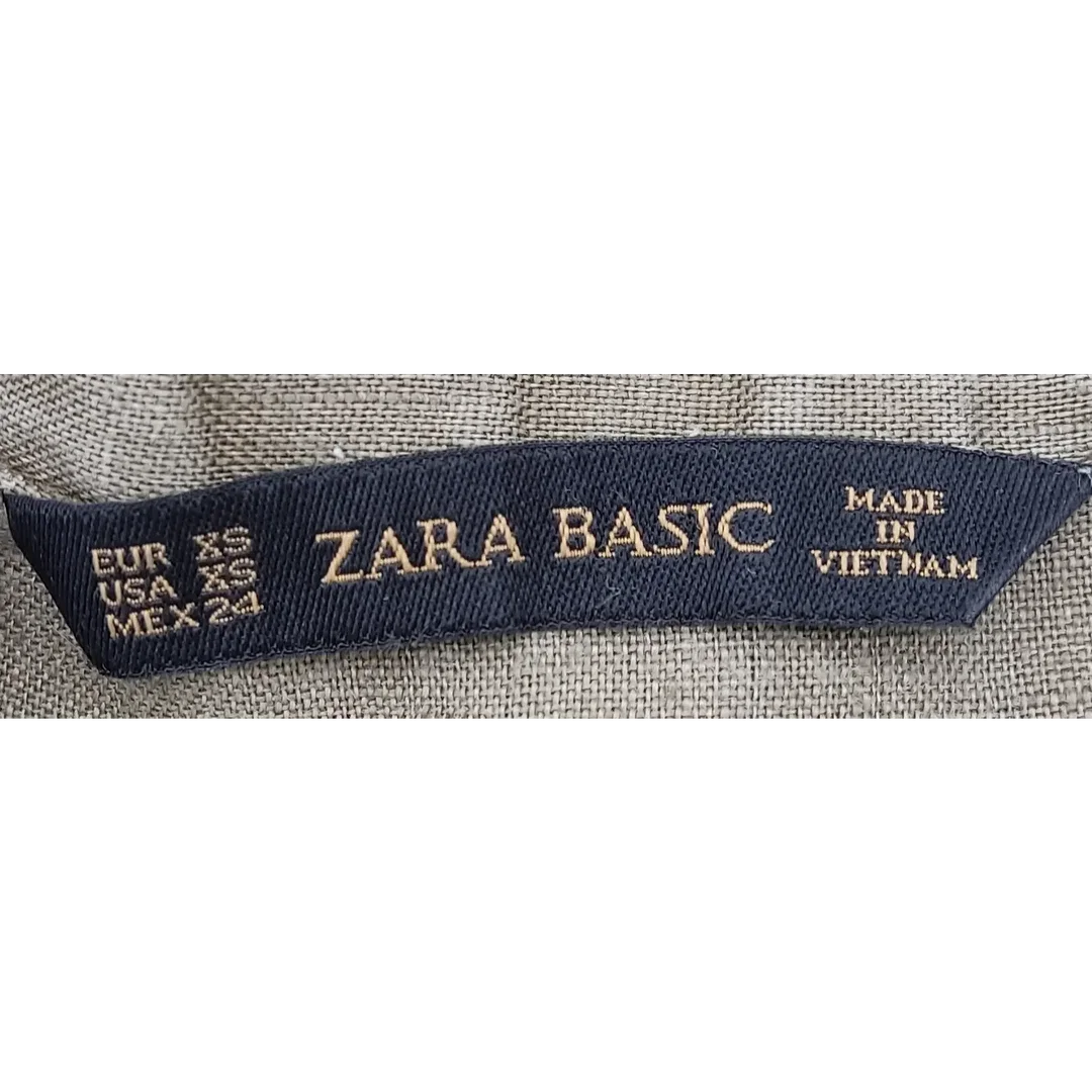 Zara Basic Damenbluse braun - Gr. XS/34 – Bild 4
