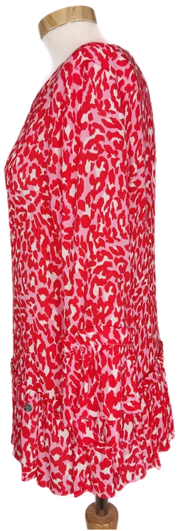 RICH&ROYAL Damen Longbluse rot animalprint - S/36 - Bild 3