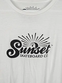 Sunset Skateboard Co. Herren T-Shirt, weiß - Gr. XL – Vorschau 3