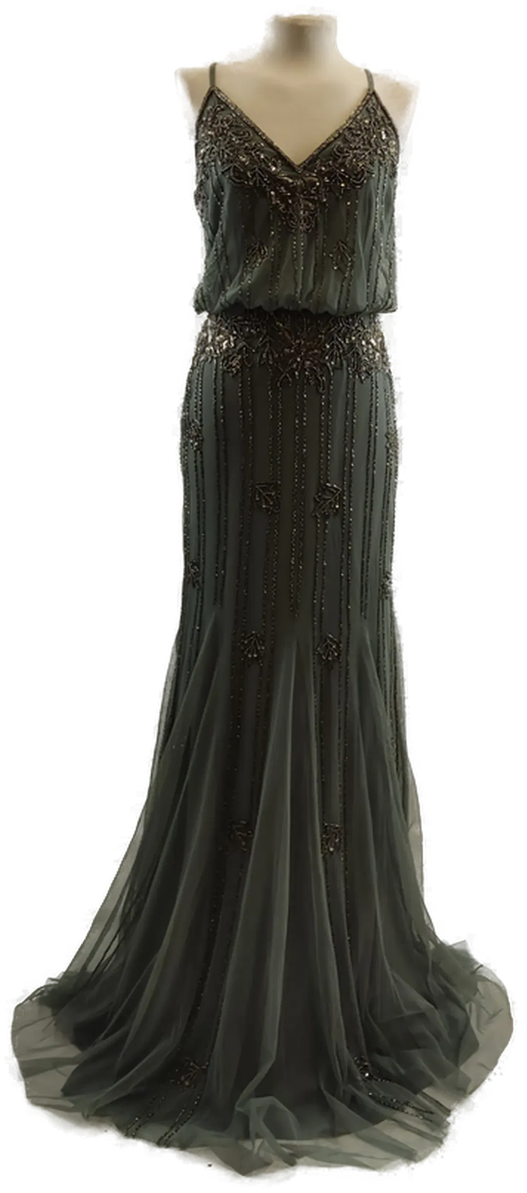 Bodenlanges Pailletten Ballkleid  - Bild 1