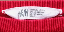 H&M Kinder Weihnachtsshirt Gr. 110/116 - Bild 3