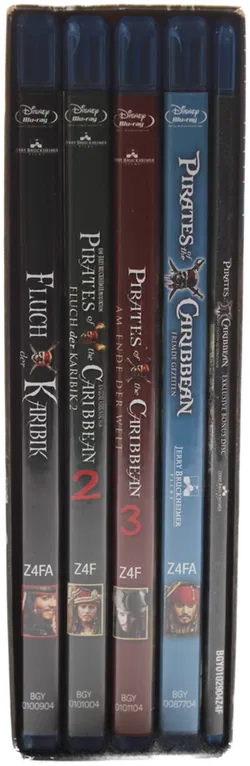 Blu Ray Box Pirates of the Caribbean – Die Piraten Quadrologie | 5 Discs | Disney - Bild 3