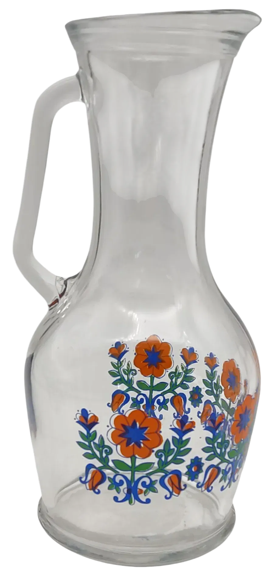 Glaskaraffe mit Blumen Muster - 1 Liter  - Bild 4