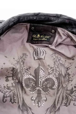 Coole Lederjacke der Marke Harald Glööckler, Schwarz XXL EXCLUSIVE for engbers - Bild 5
