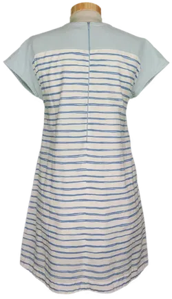 Benetton Mädchen Minikleid blau/weiß gestreift - L/11-12 Jahre - Bild 2