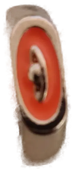 Ring golden mit orangem Auge Damen - Bild 4