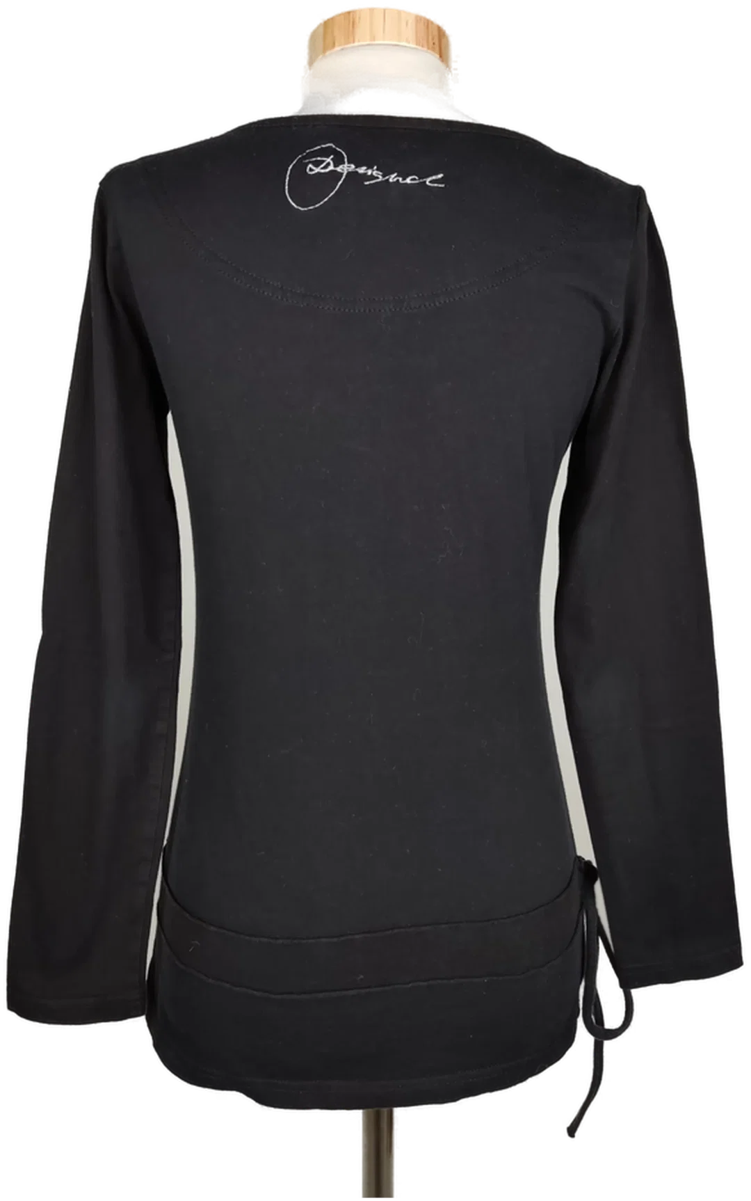 Desigual Damen Langarm Shirt schwarz bedruckt - S/36 – Bild 2