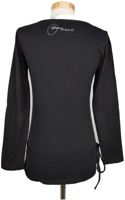 Desigual Damen Langarm Shirt schwarz bedruckt - S/36 - Bild 2