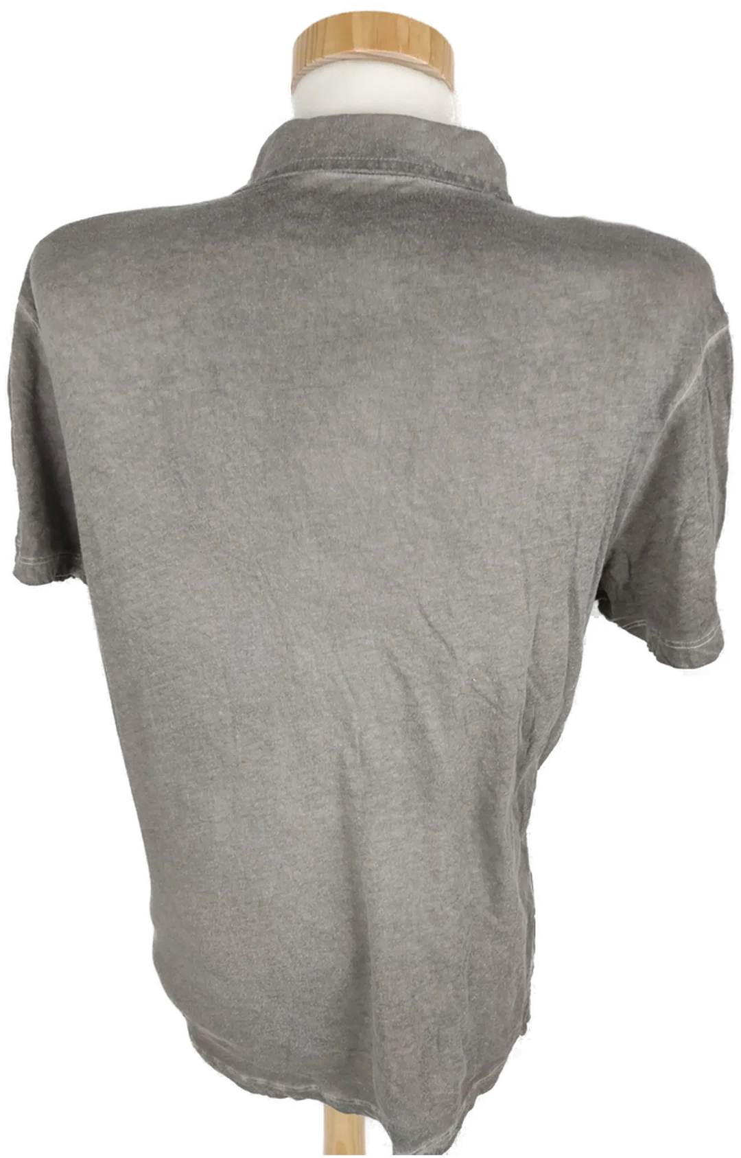Polo Shirt "Burlington", kurzarm mit Kragen, grau mit Tasche, Größe M – Bild 5