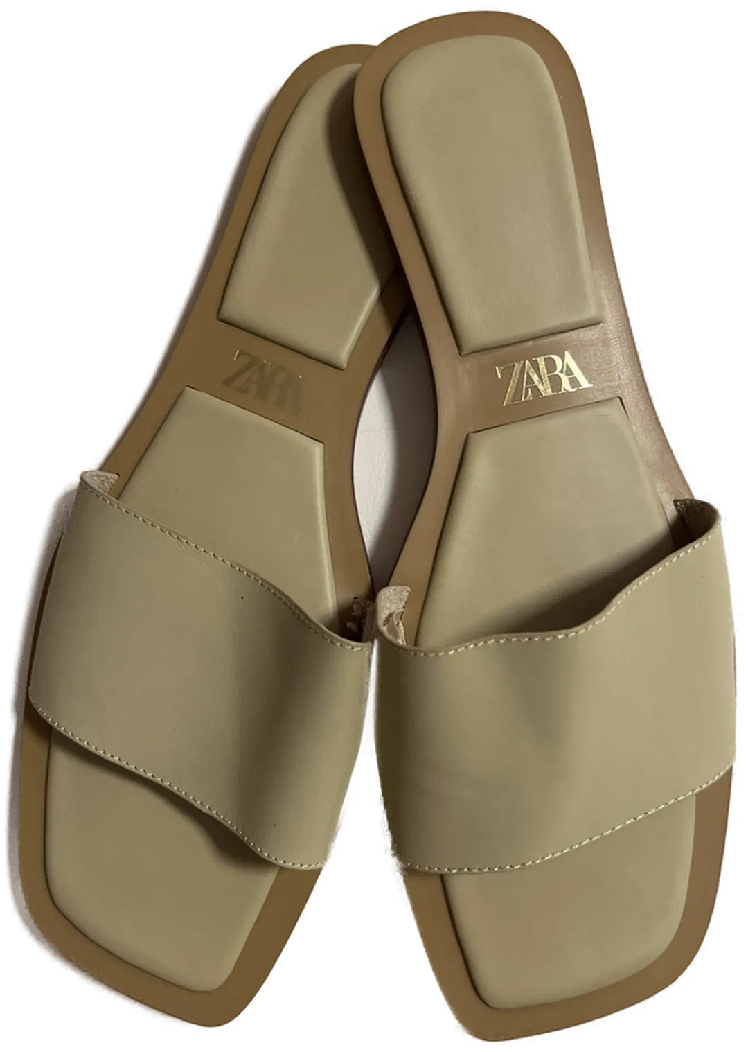 ZARA Pantolette sandfarben Gr. 41 Damen - Bild 1