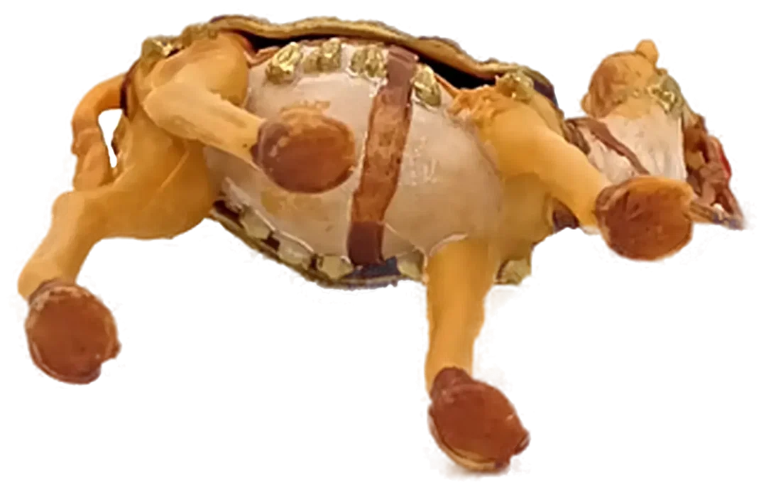 Krippenfigur - Heiliger König auf Kamel – Bild 4