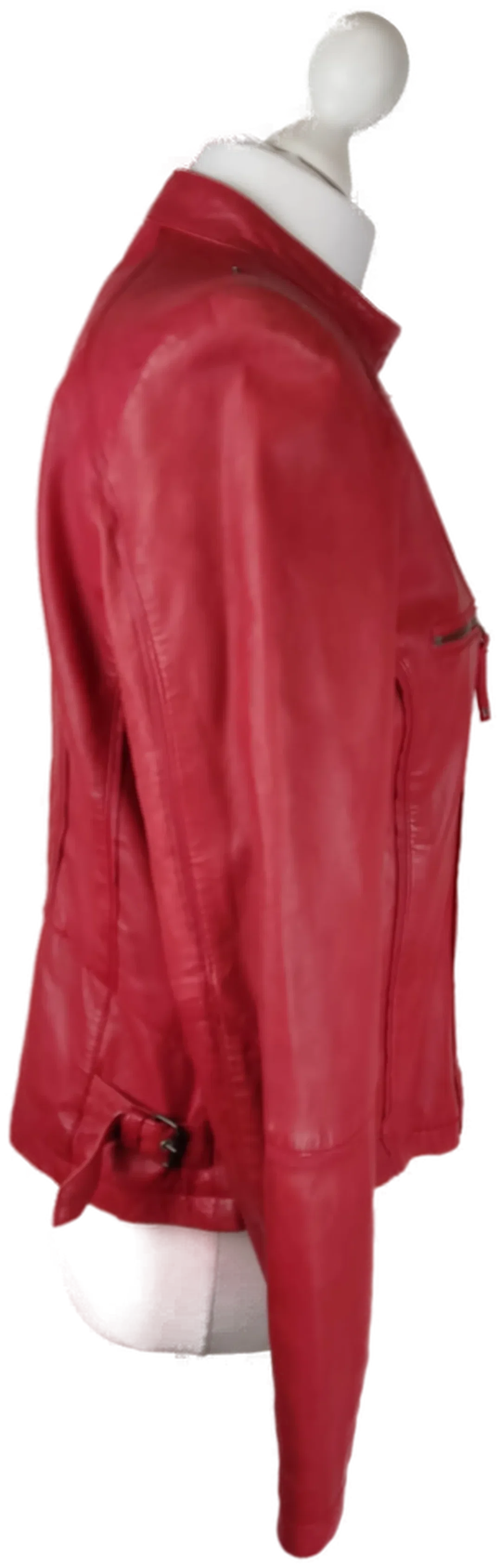 Damen-Lederjacke Cabrini Rot | Vintage-Charme – Bild 3
