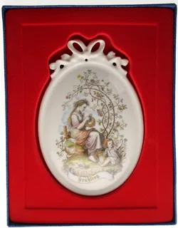 Königlich privilegierte Porzellanfabrik Tettau | Wandporzellan „Vier Jahreszeiten“ | 4 Stück  - Bild 4