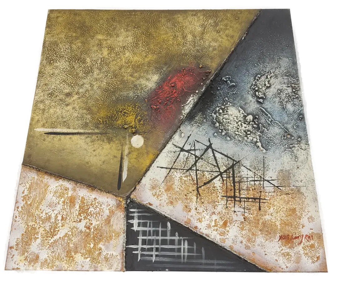 Bild auf Keilrahmen, abstrakt 60 x 60 cm  - Bild 1