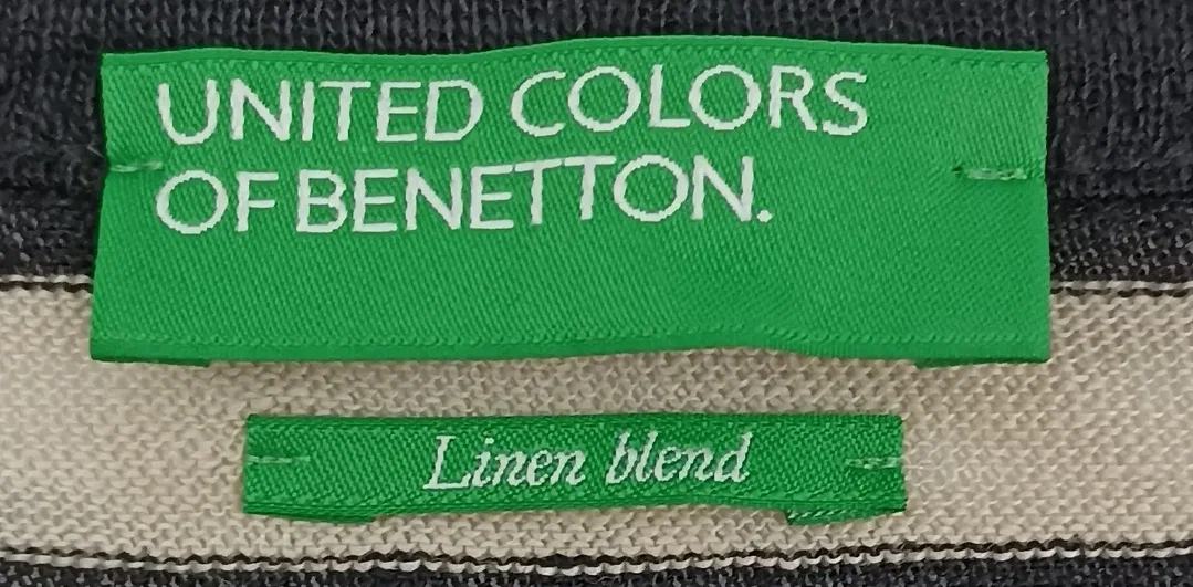 United Colors of Benetton Kindershirt schwarz/weiß Gr. XS/ECH – Bild 3