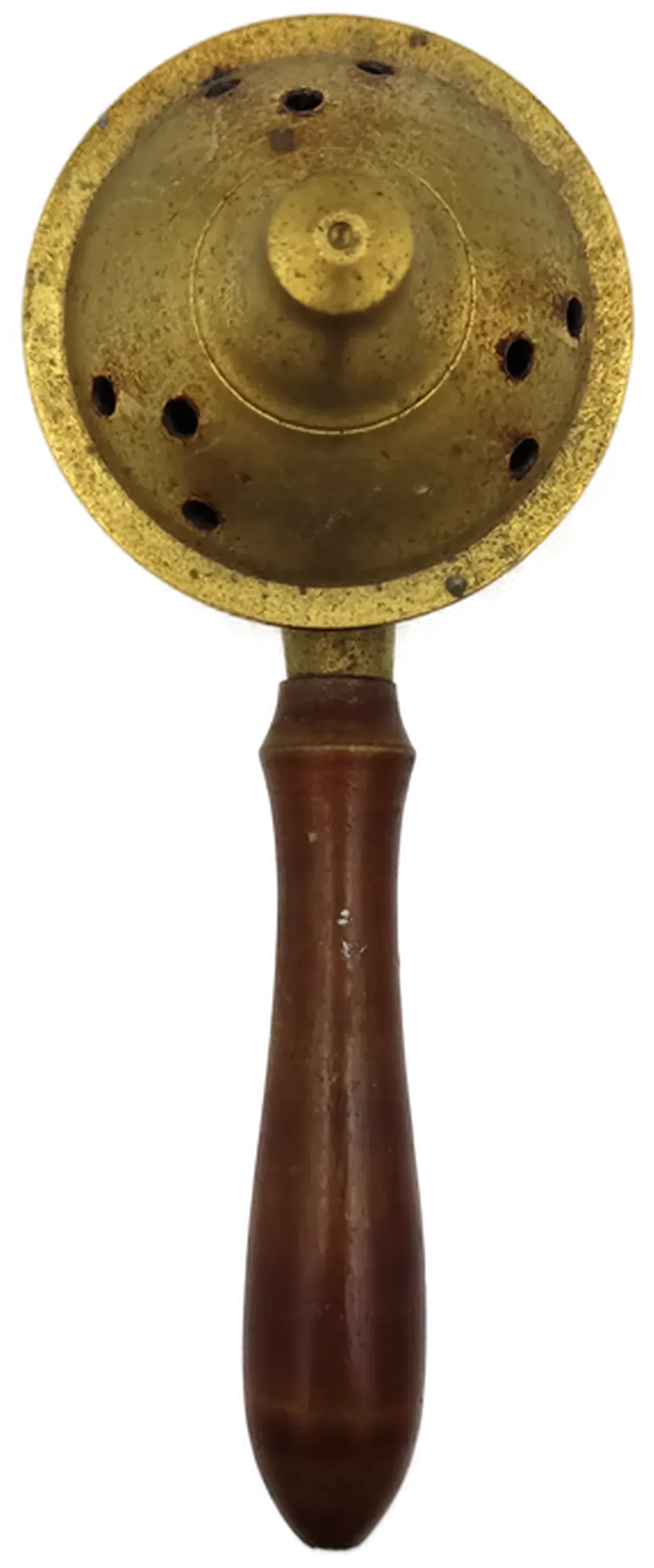 Traditionelle Räucherpfanne aus Messing mit Holzgriff – Bild 5