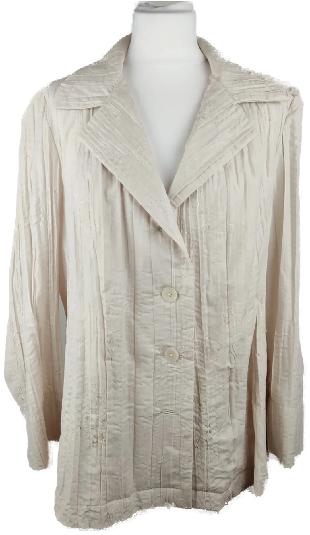 Sonstige Damen Blazer Beige Baumwolle Bestickt | Sommerleicht – Bild 1