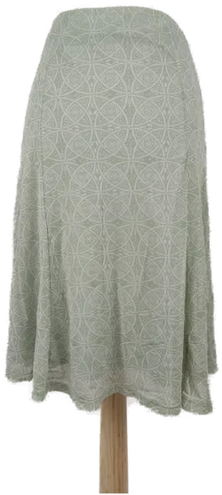 Rock 'MEXX' mit Bahnen und Gummizugbund, pastellgrün mit Muster, Größe XS/34 - Bild 3