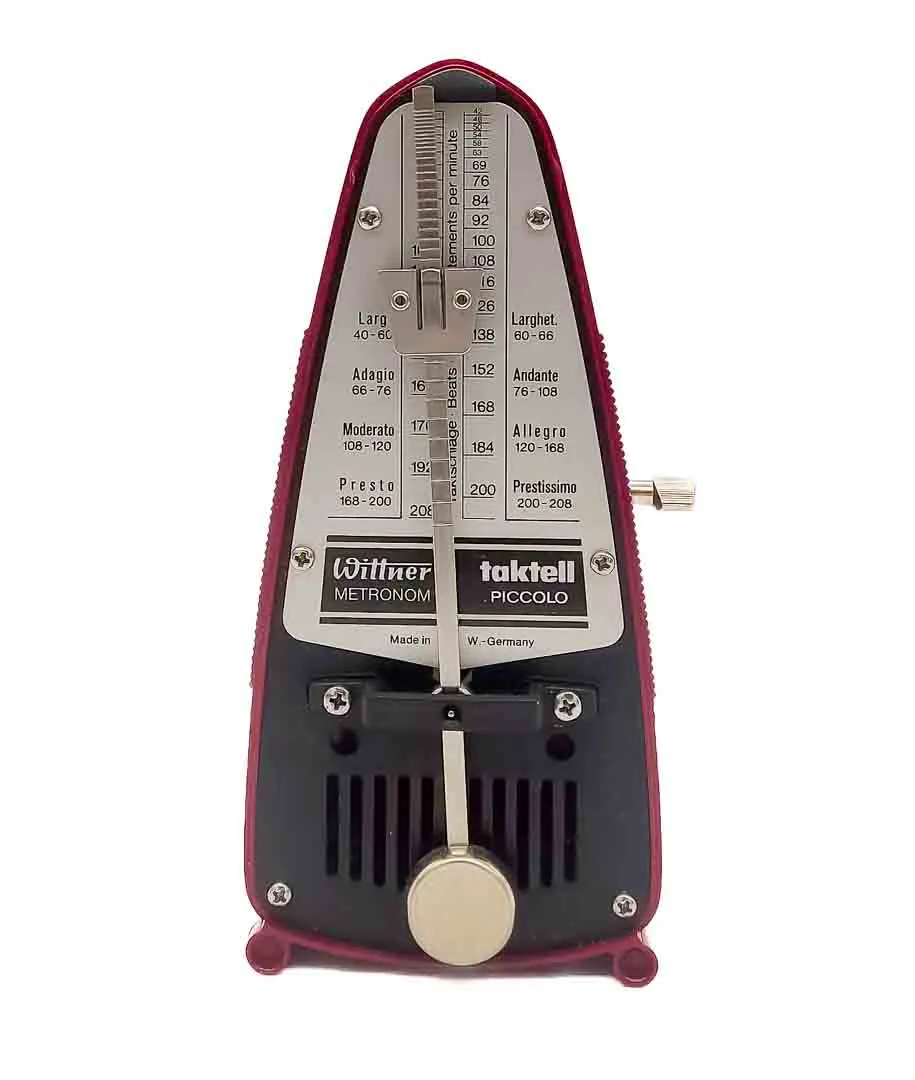 Wittner Taktell Piccolo Mechanisches Metronom in rubinrot - Bild 1