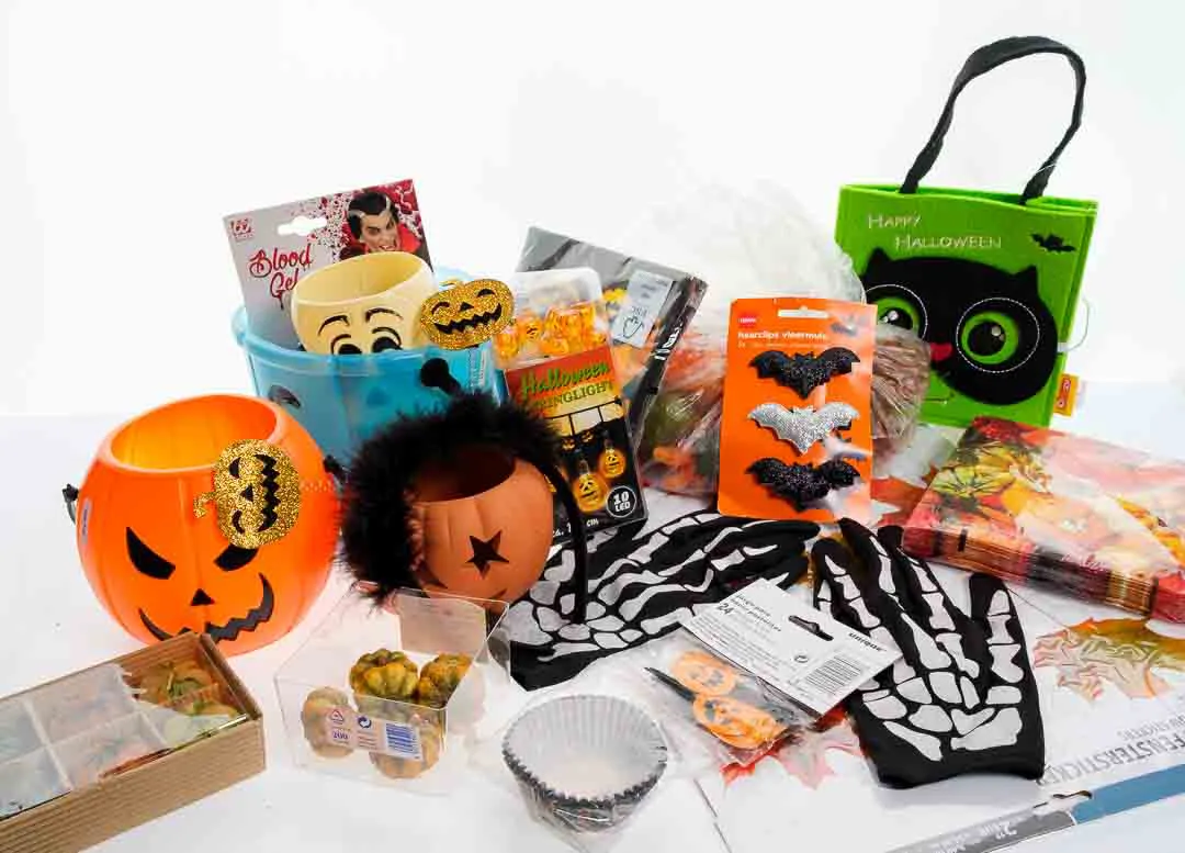 Happy Halloween Set #2 mit Tasche, Haarreif & u.v.a. Deko – Bild 5