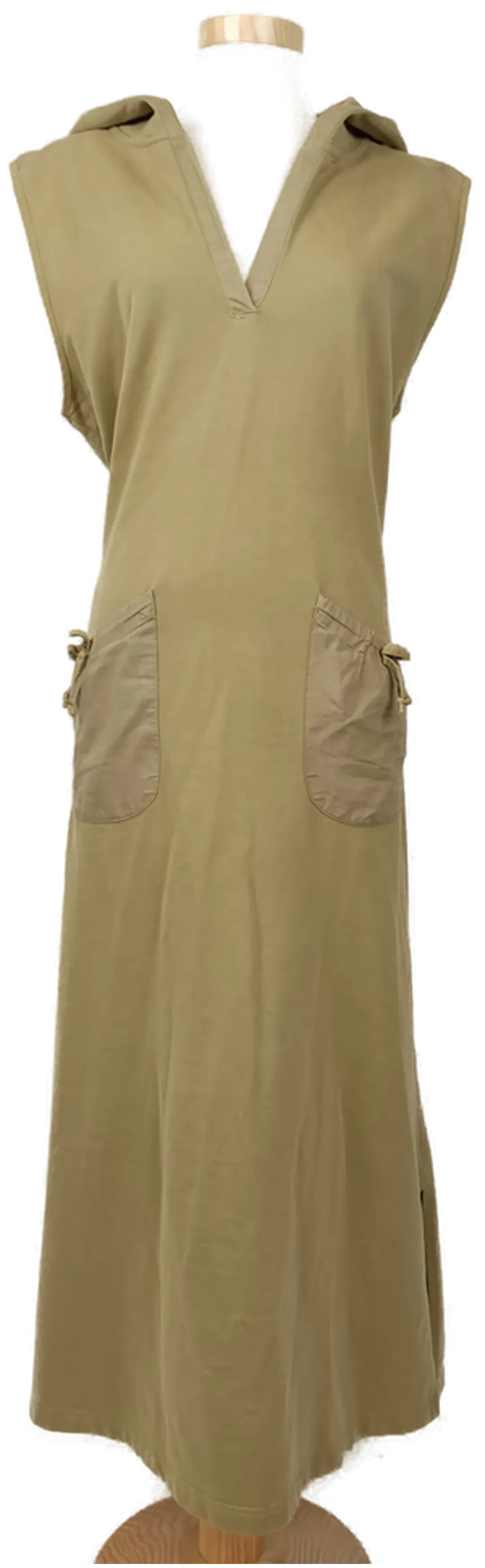 My Own sportliches Sommer- Kaputzenkleid lang olivgrün - XL/42 - Bild 1