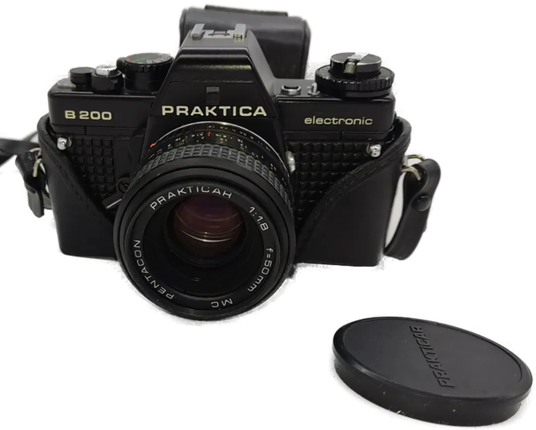 Praktica Spiegelreflex-Kamera B 200 electronic mit Objektiv Pentacon Praktica 1:1,8  50mm  - Bild 3