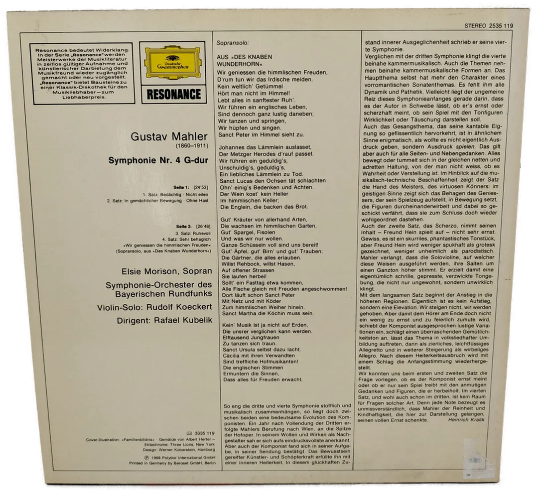 Gustav Mahler - Symphonie Nr. 4 – Bild 2